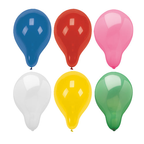Papstar 500x Luftballons, Naturkautschuk, Bunt, Durchmesser: 28cm