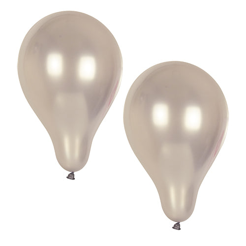 Papstar 12x 10 Luftballons Ø 25 cm silber