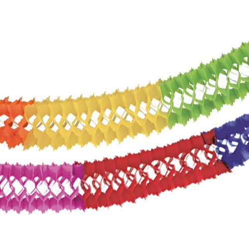 Papstar 10x Girlande, Papier Ø 16 cm · 4 m "Intensive" schwer entflammbar