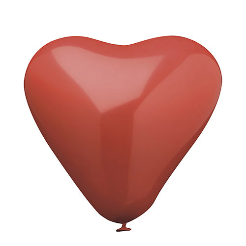 Papstar 12x 10 Luftballons Ø 30 cm rot "Heart" large
