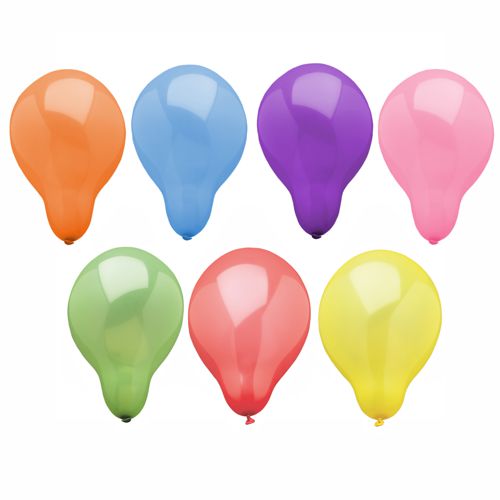 Papstar 12x 25 Luftballons Ø 16 cm farbig sortiert