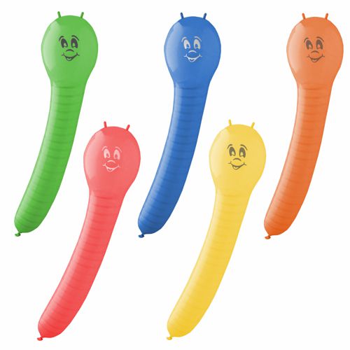 Papstar 12x 5 Luftballons farbig sortiert "Caterpillar"