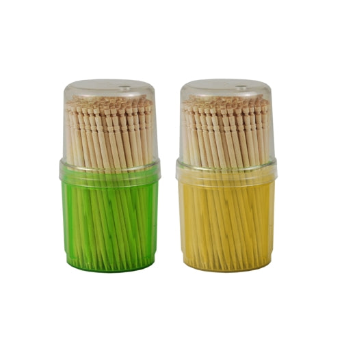 Papstar 10x 400 Fingerfood - Picker rund 6,5 cm gedrechselt, im Spender