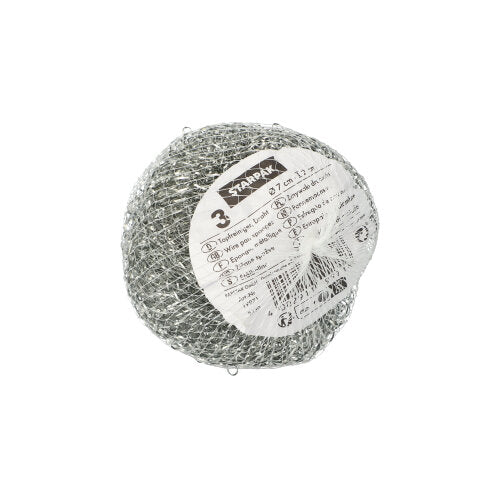 Papstar 80x 3 Topfreiniger, Draht Ø 7 cm · 2 cm , kratzend