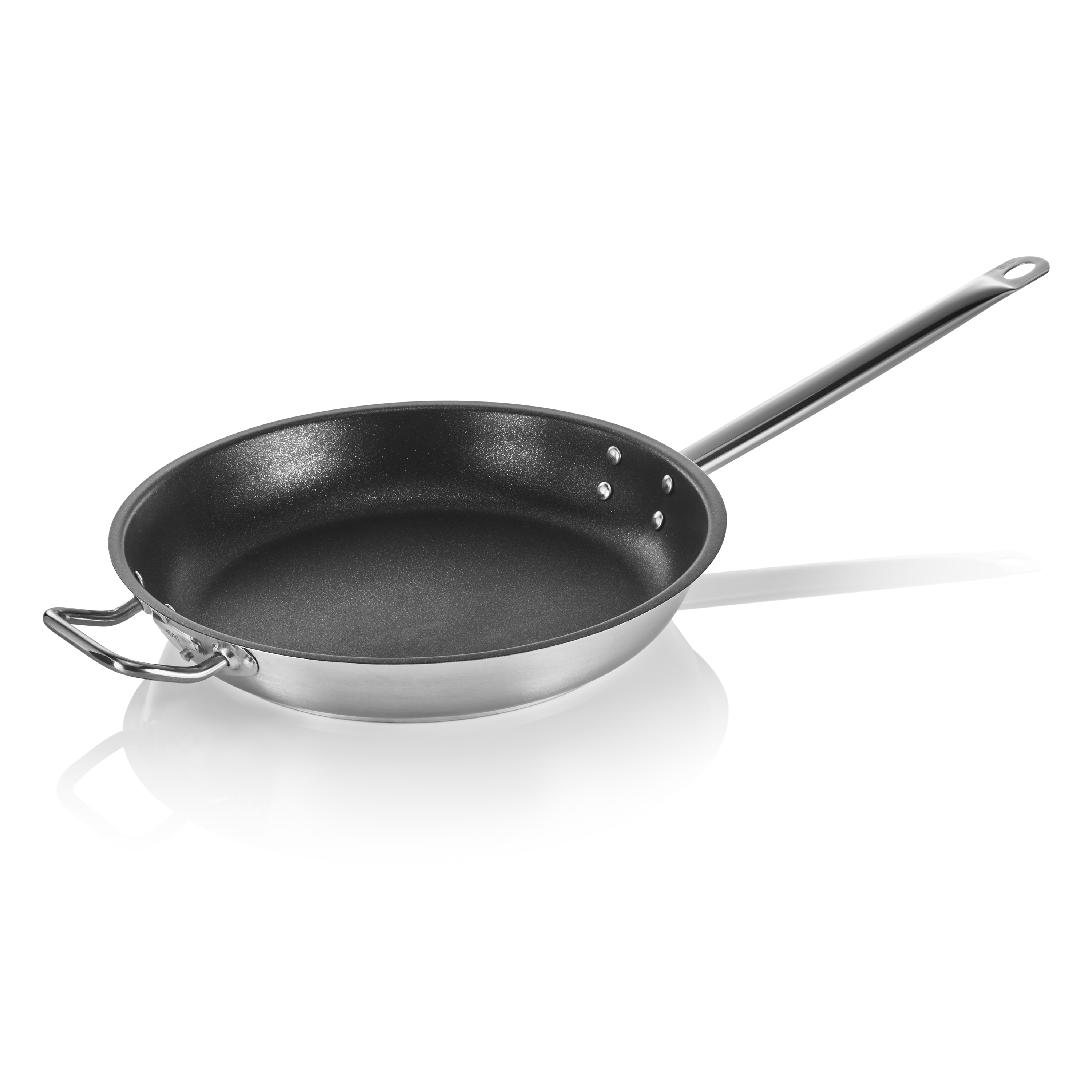 WAS Germany Pfanne Sandwichboden, Serie Cookware 21 / Durchmesser 36cm / Genietete oder angeschweißte Kaltgriffe / Induktion geeignet (2013360)