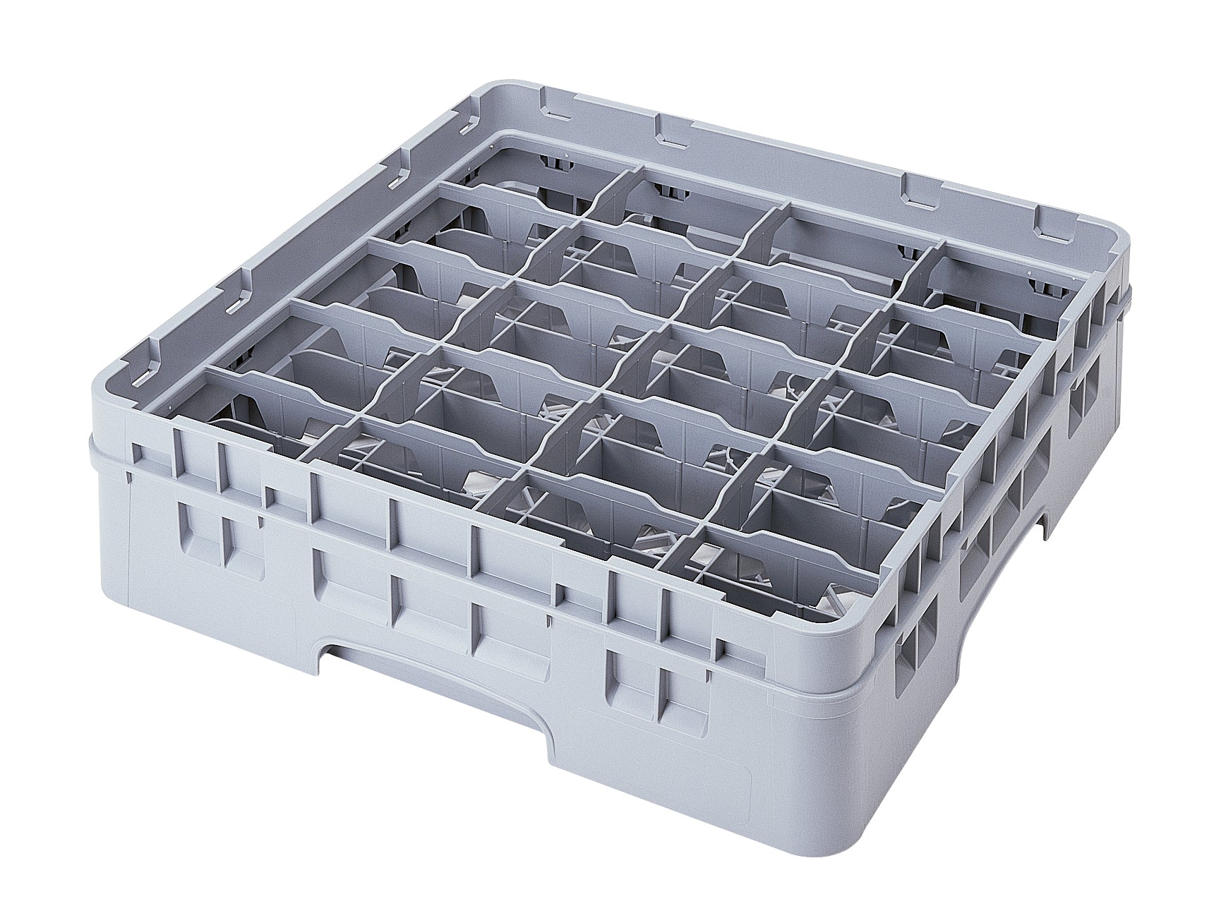 Cambro Camrack® Tassenkorb mit 20 Fächern für Tassen/Becher  500 x 500 x 143 mm, 1 Stück im Karton - 20C414151