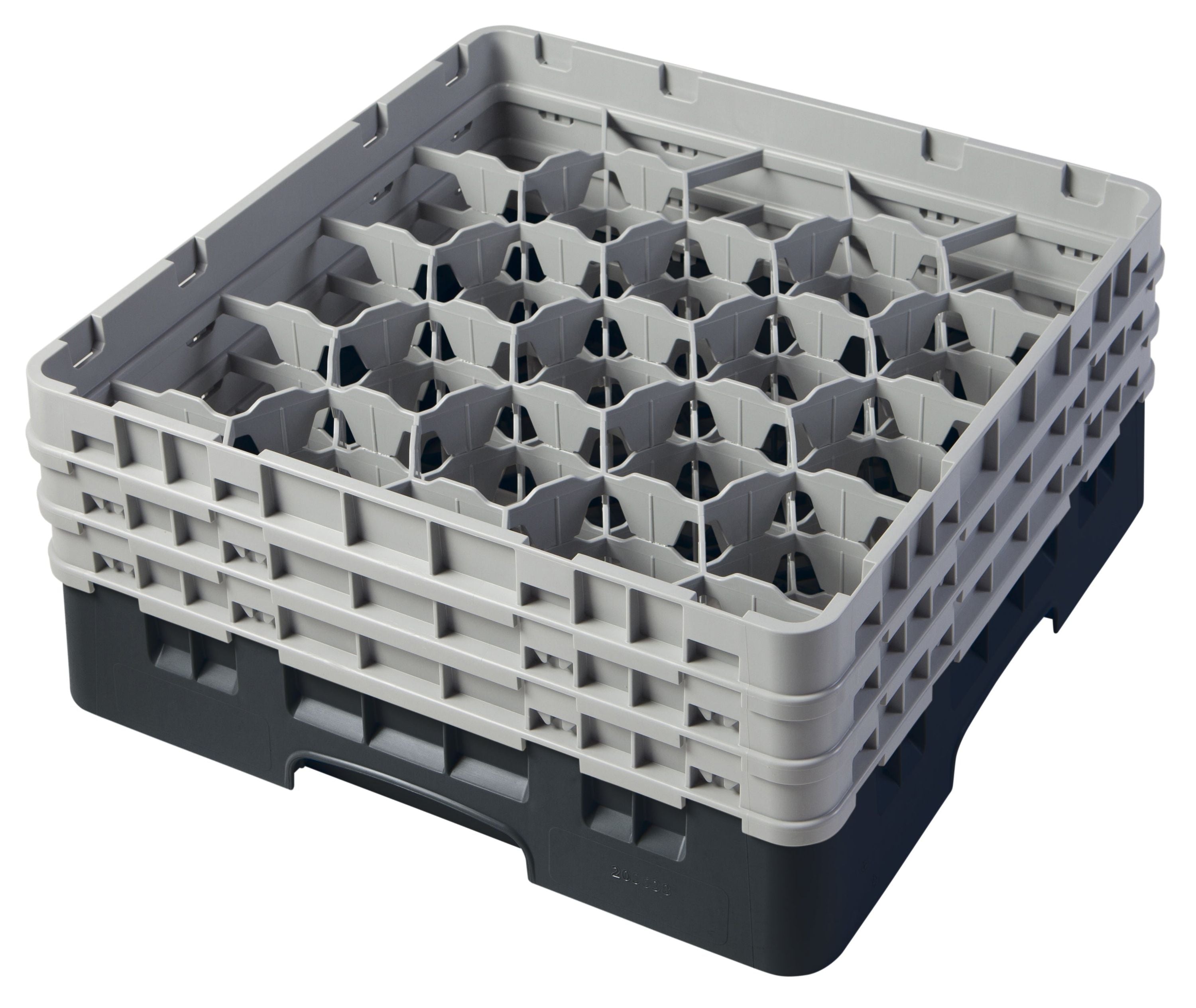Cambro Camrack® 20-Fächer - Spülkorb mit 3 Extender 500 x 500 x 225 mm, 1 Stück im Karton - 20S638110
