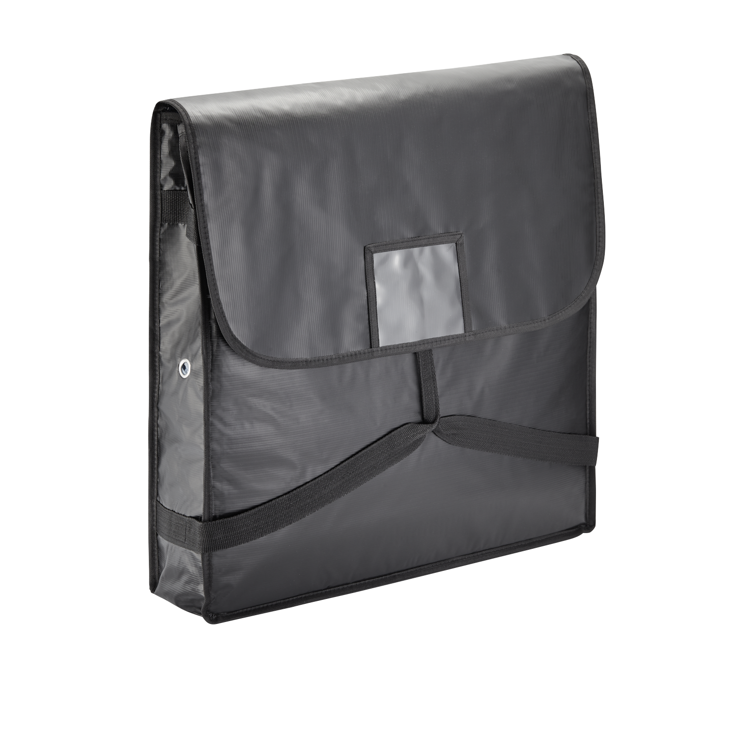 WAS Germany 1x Isoliertasche, für 2 Pizzen, 58 x 58 x 11 cm, schwarz, Kunststoff, Aluminium  (2296552)