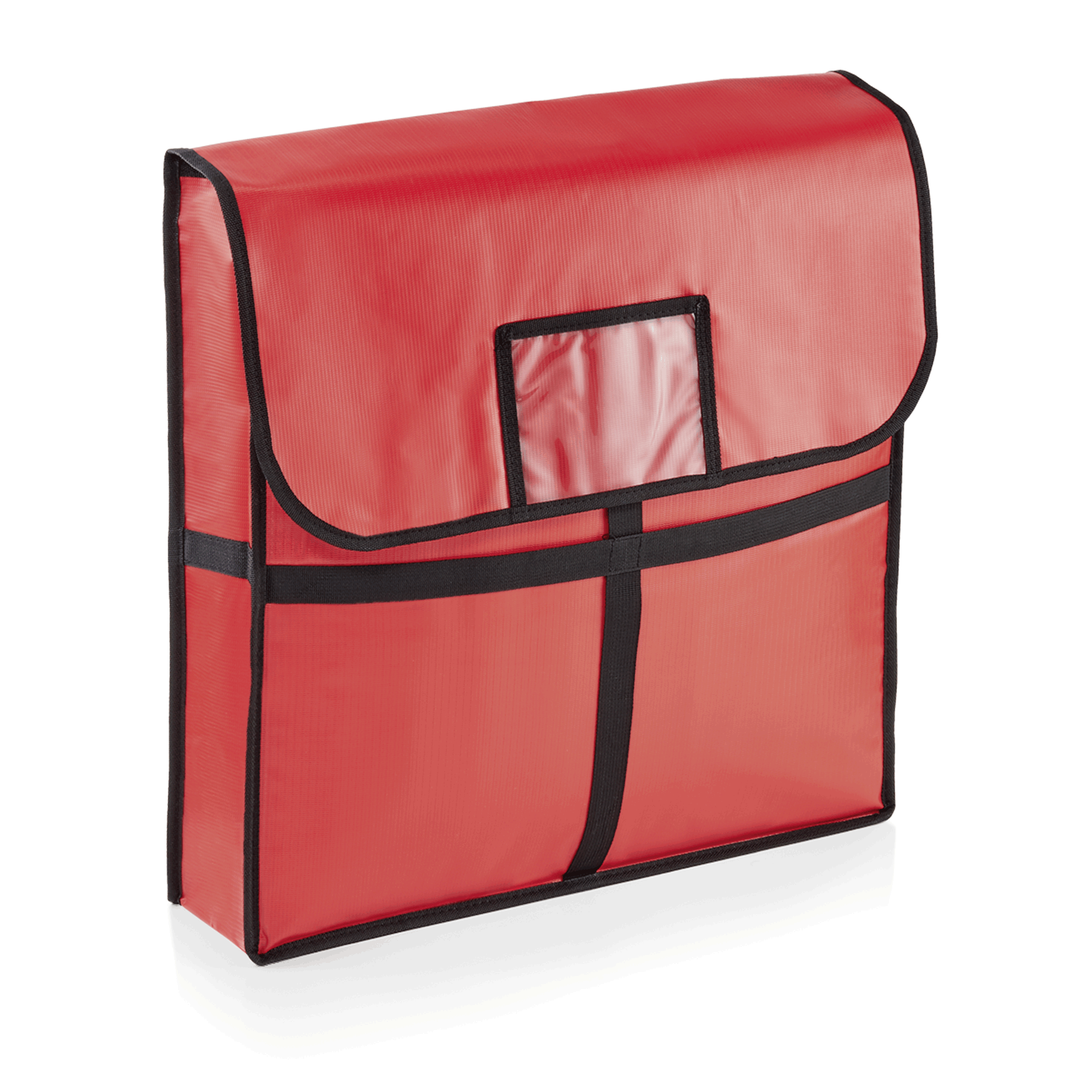 WAS Germany 1x Isoliertasche für 2 Pizzen, 51 x 51 x 11 cm, rot, Kunststoff, Aluminium  (2297452)