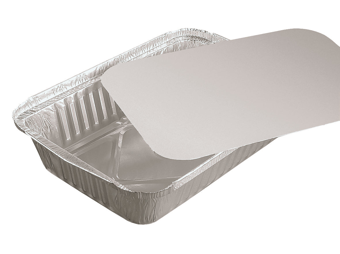 1000x Aluschalen (240846/R1L), Aluminium, Silber, Inhalt: 845ml, 207x142x39mm