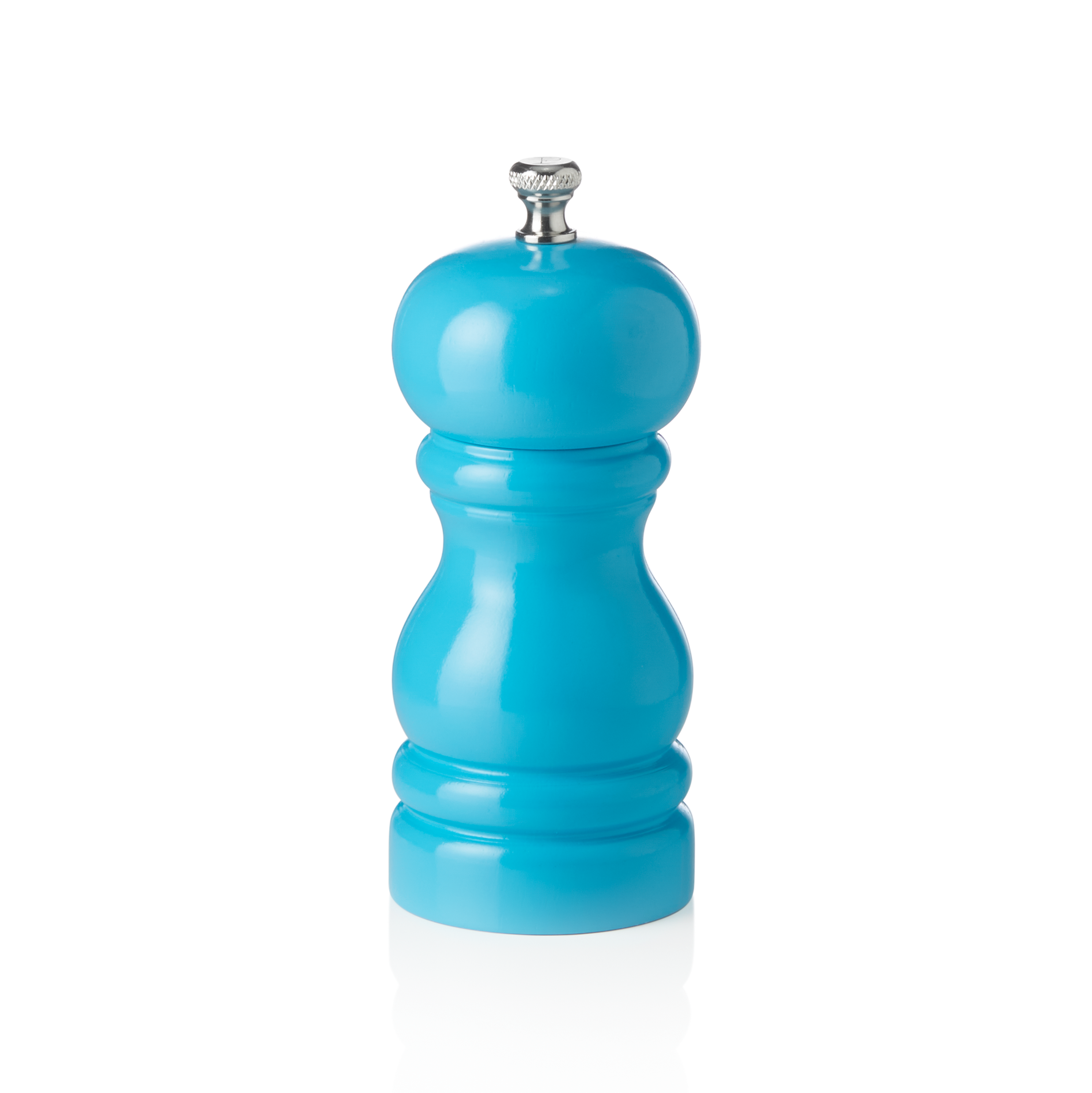 WAS Germany 1x Pfeffermühle mit Keramikmahlwerk CLASSIC MILL, Höhe 11 cm, türkis glänzend, Holz  (2436011)