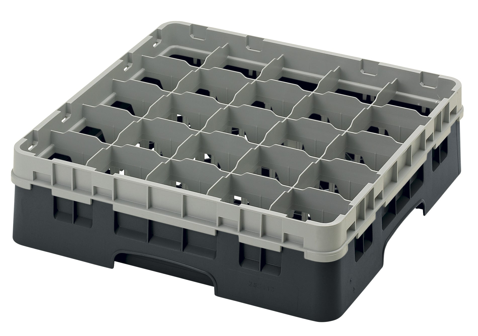 Cambro Camrack® 25-Fächer - Spülkorb mit 1 Extender 500 x 500 x 143 mm, 1 Stück im Karton - 25S418110