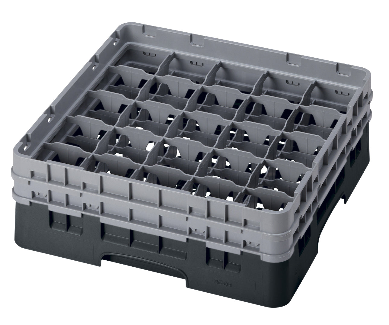 Cambro Camrack® 25-Fächer - Spülkorb mit 2 Extender 500 x 500 x 184 mm, 1 Stück im Karton - 25S434110