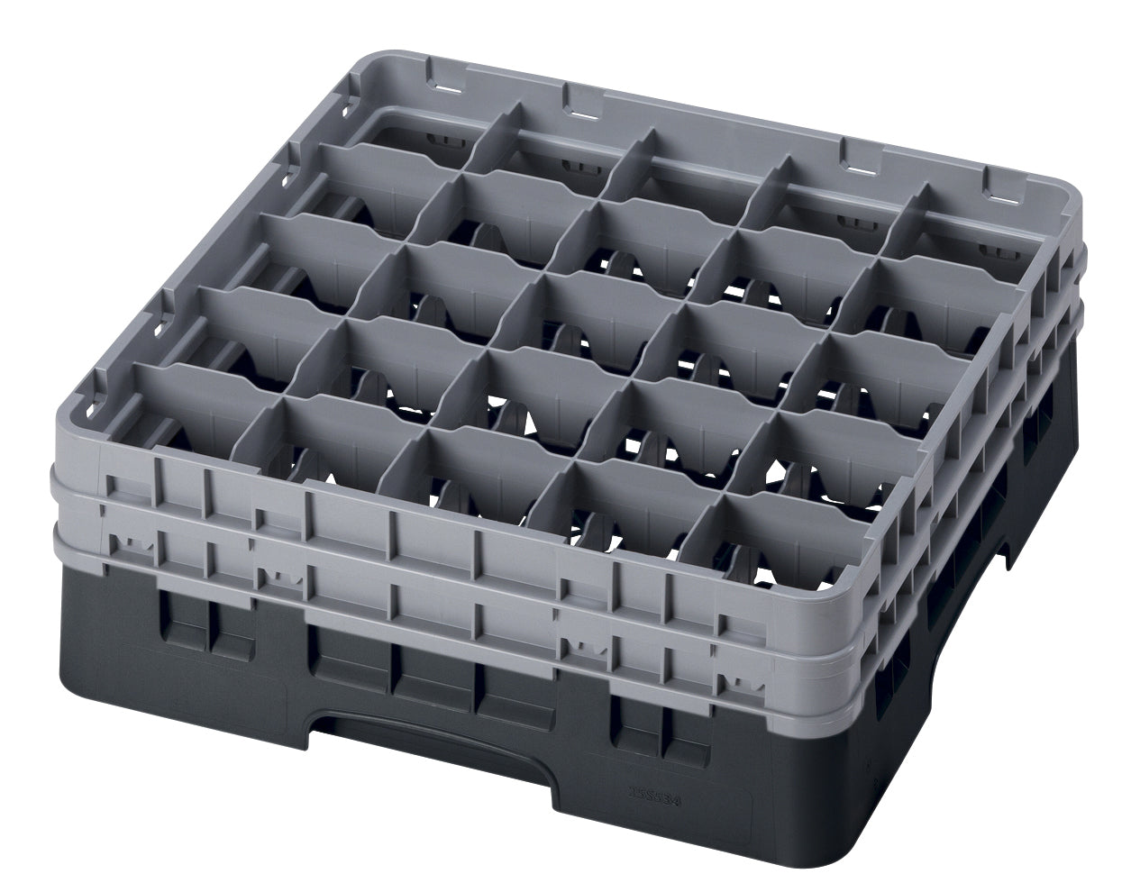 Cambro Camrack® 25-Fächer - Spülkorb mit 2 Extender 500 x 500 x 184 mm, 1 Stück im Karton - 25S534110