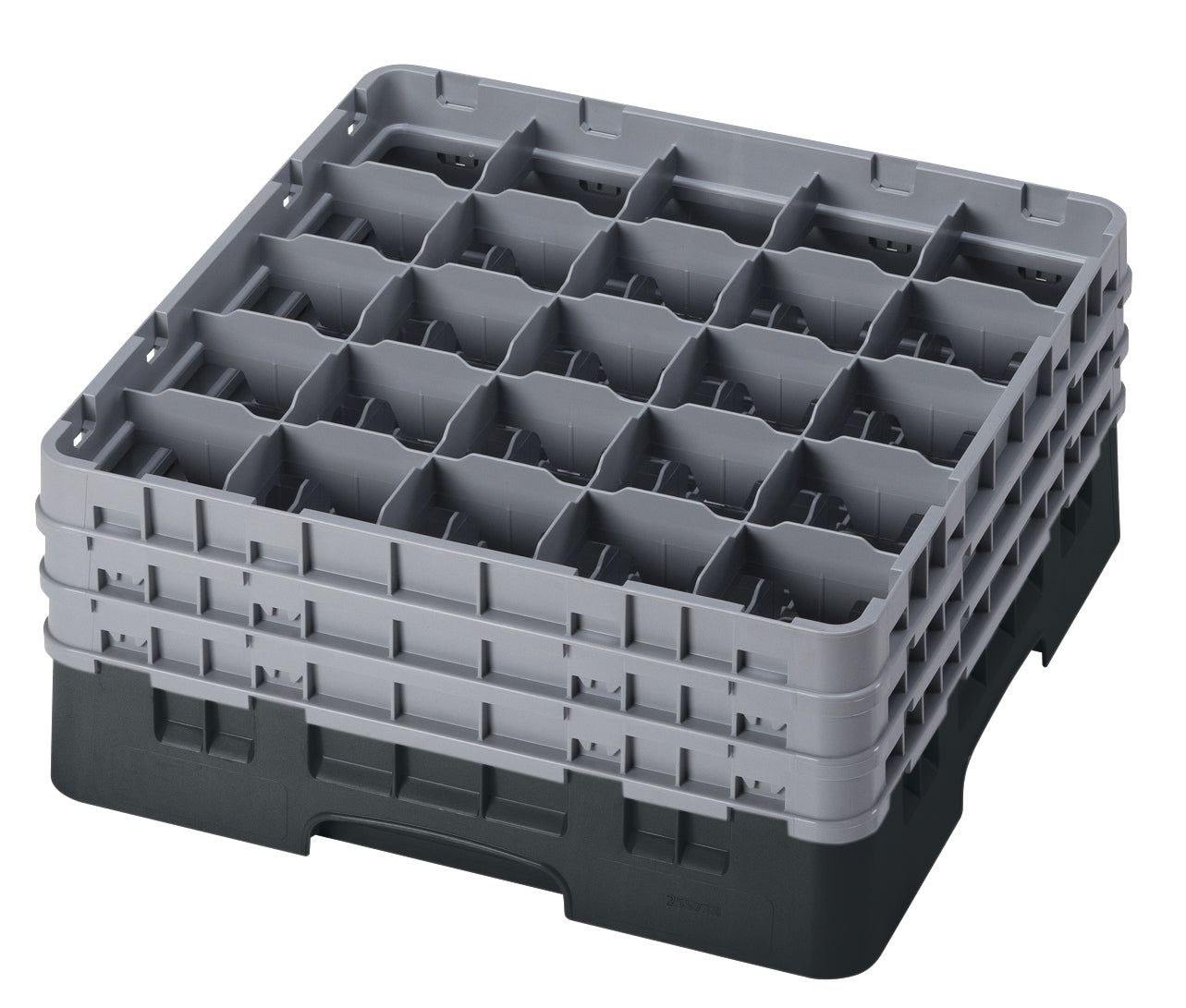 Cambro Camrack® 25-Fächer - Spülkorb mit 3 Extender 500 x 500 x 225 mm, 1 Stück im Karton - 25S738110