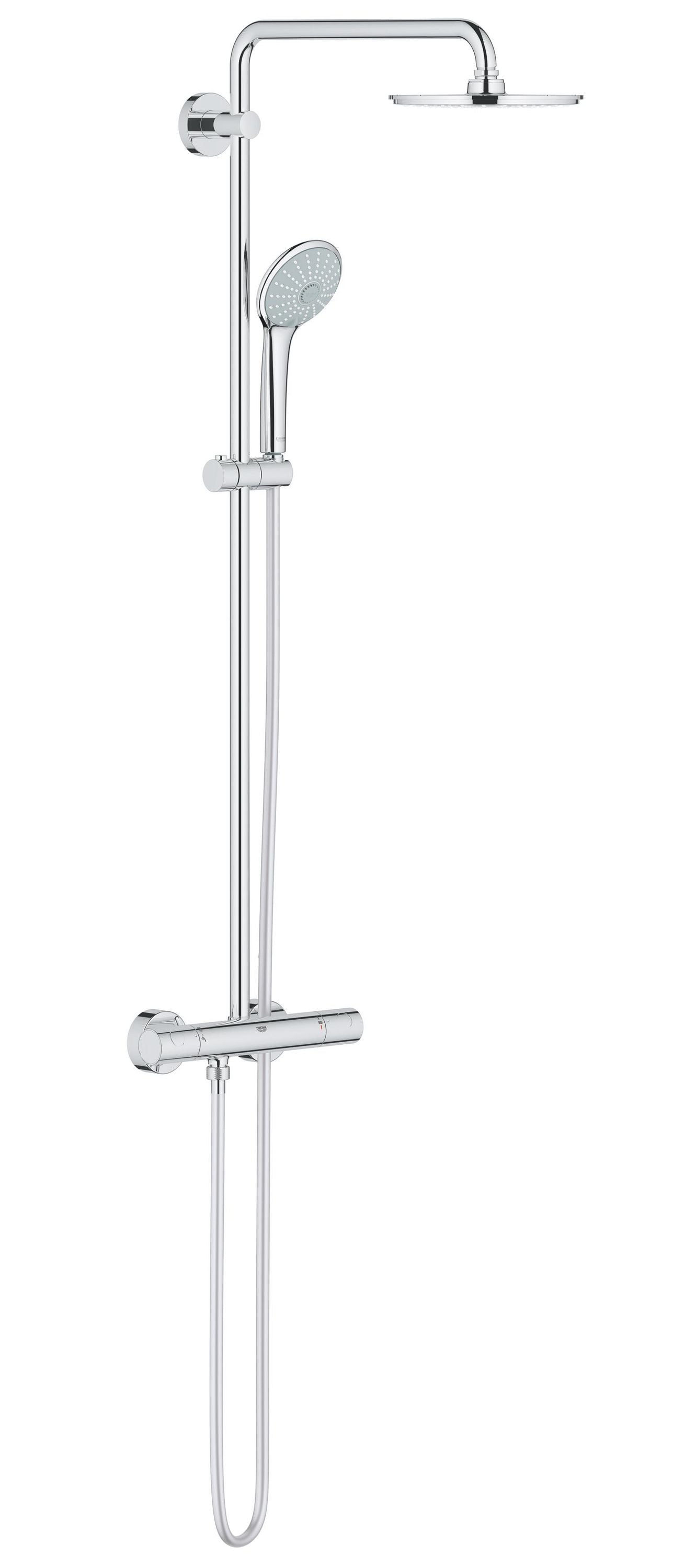GROHE Duschsystem mit Thermostatbatterie Euphoria System 210