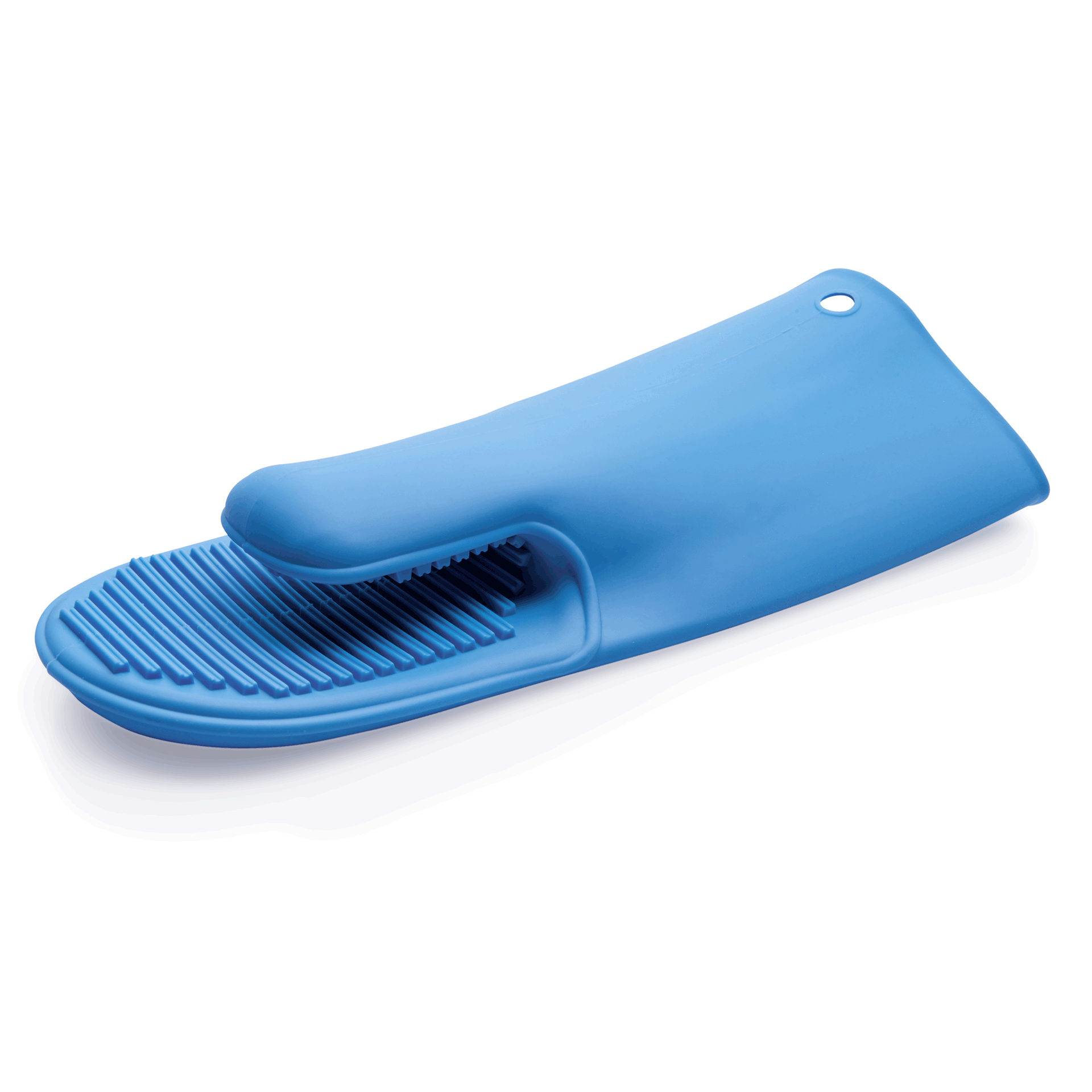 WAS Germany 1x Küchenhandschuh, 29 cm, blau, Silikon  (3160290)