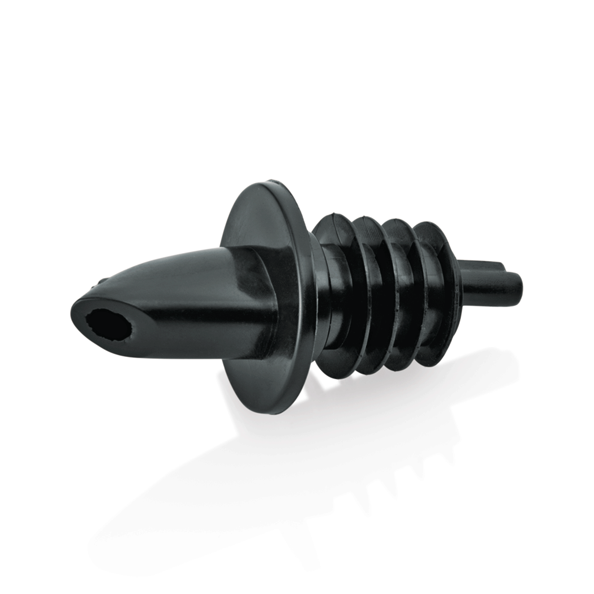 WAS Germany 12x Ausgießer, Kunststoff, Schwarz, Länge:7cm (3204002)