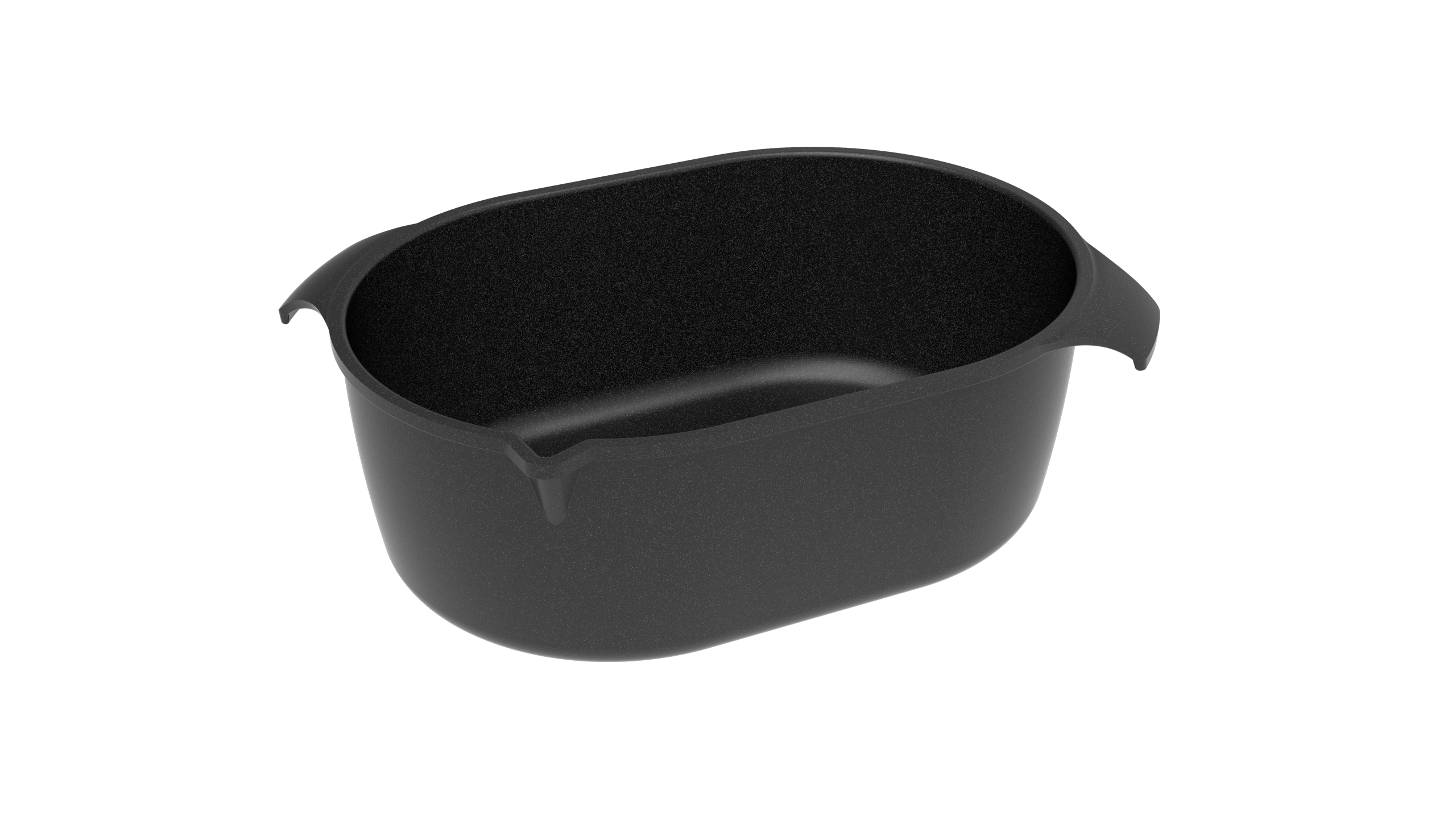 AMT Bräter (Mit Ausgießer), Aluminium, Schwarz, Inhalt: 6L, 32x22x11cm