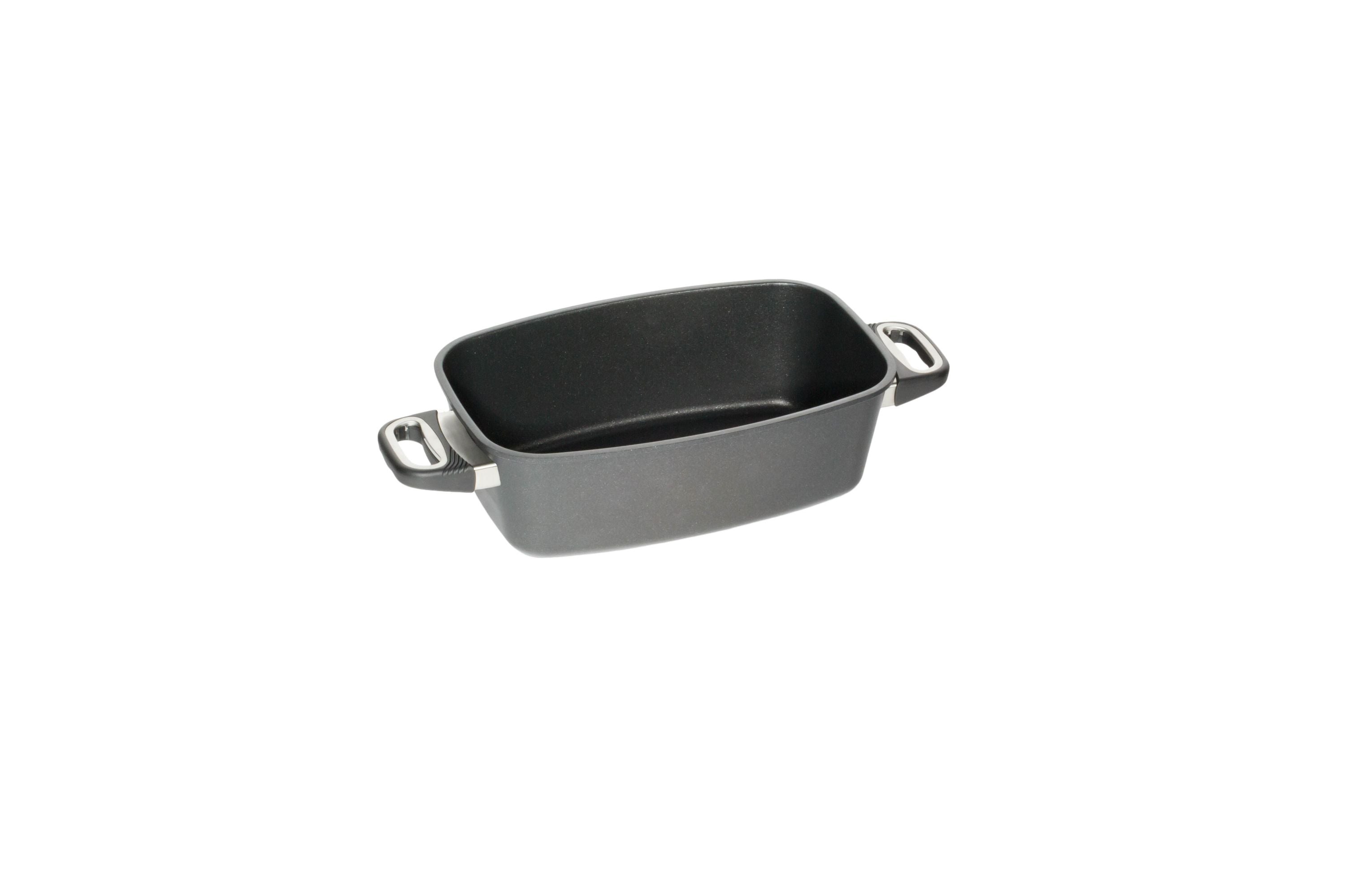 AMT Bräter (Mit Seitengriffen), Aluminium, Schwarz, Inhalt: 3L oder 5,5L, 33x21x11cm