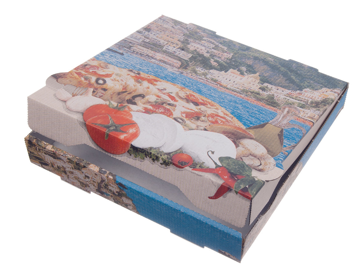 Gude 100x PIZZABOX 41X41X4 KRAFT NYC POSITANO