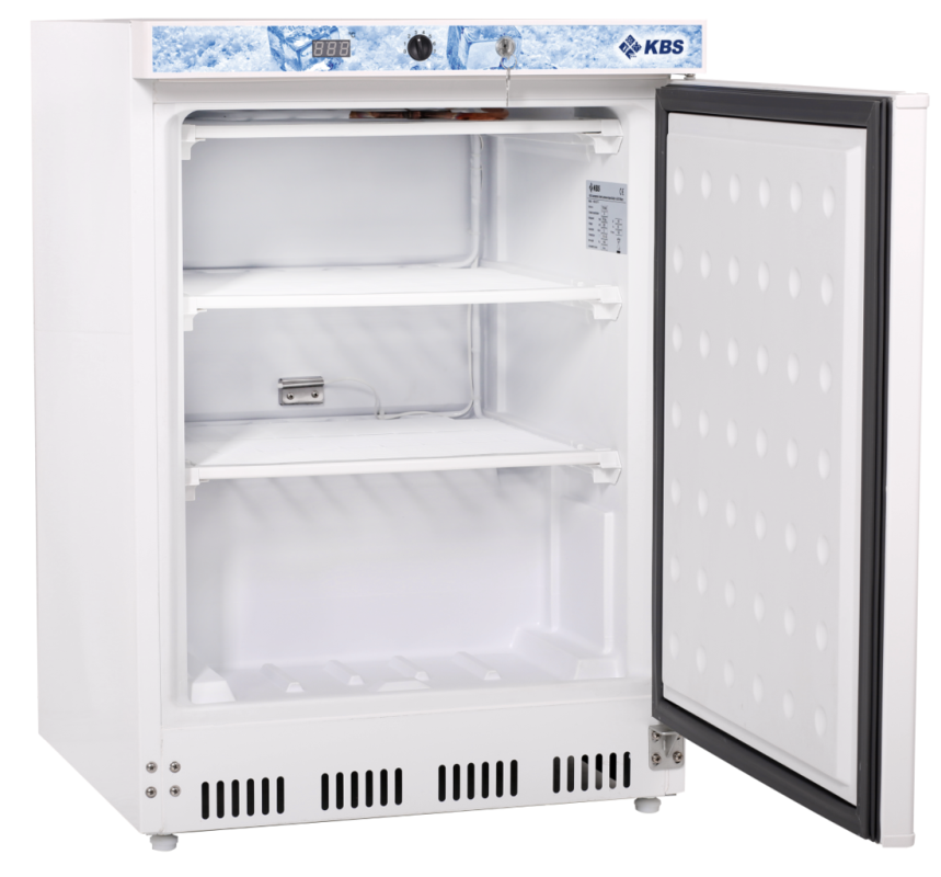 KBS Tiefkühlschrank, Stahl und Kunststoff, Weiß, 0,105kW, 230V, 129L, 600x600x850mm (202 TK)