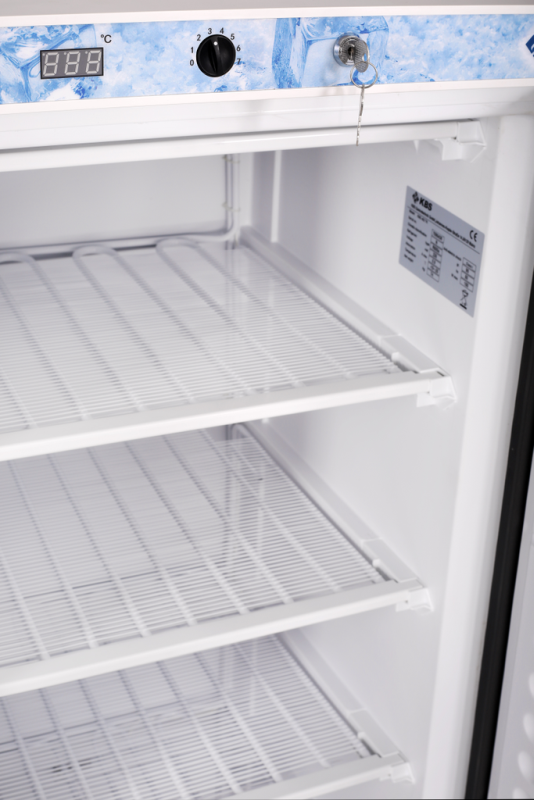 KBS Tiefkühlschrank, Stahl und Kunststoff, Weiß, 0,15kW, 230V, 361L, 600x600x1850mm (402 TK)