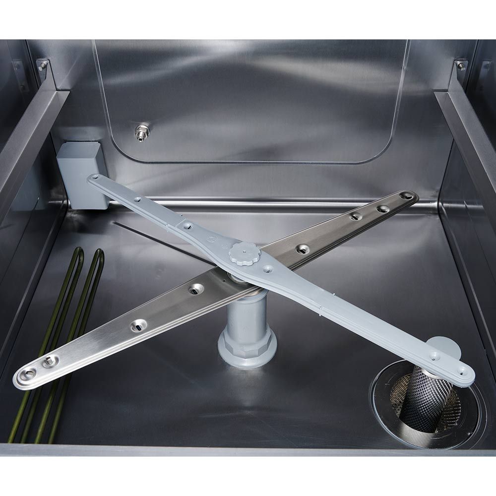 Stalgast Geschirrspülmaschine Aqua A3, Klarspülmittel- und Reinigerdosierpumpe, 230/400V, 3,9/4,9kW, 565x680x835mm