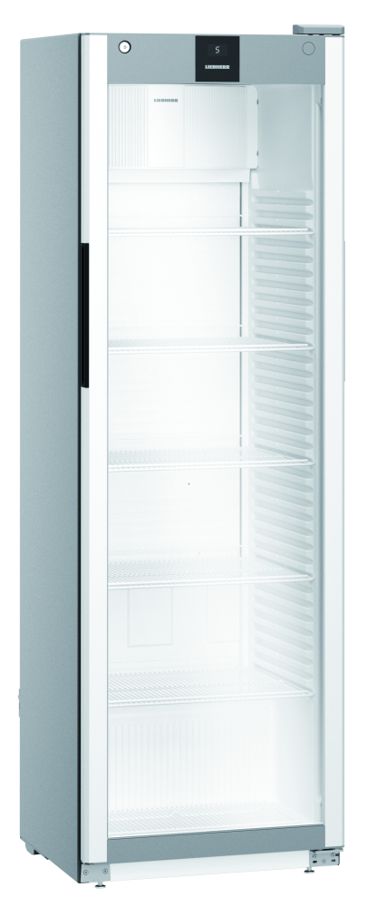 Liebherr Getränkekühlschrank (MRFvd 4011) mit Glastür und Umluftkühlung, Silver, 0,07kW, 230V, 597x654x1884mm