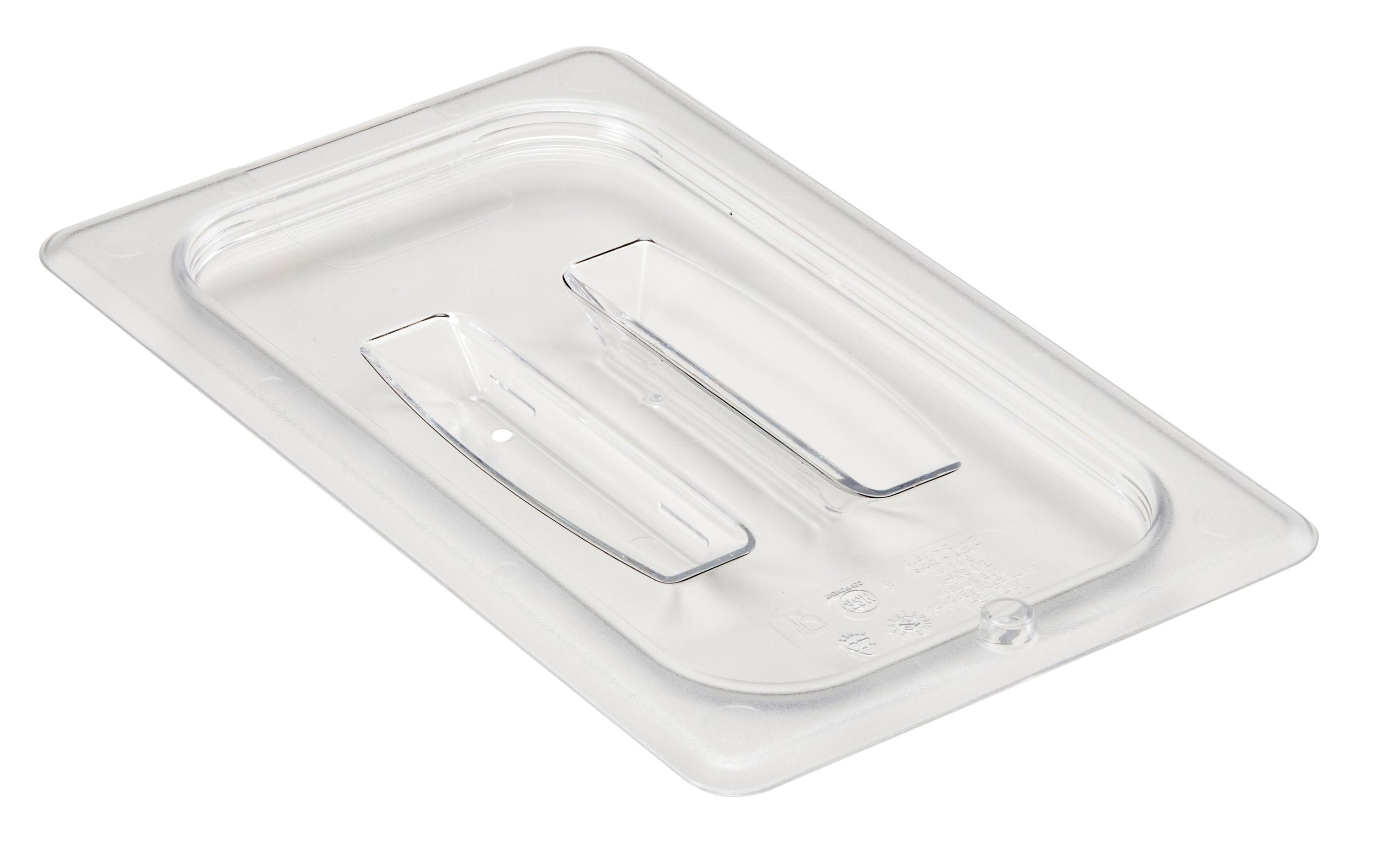 Cambro Camwear® Polycarbonat Gastronorm GN-Behälter -Deckel GN1/4 mit Griff, 6 Stück im Karton - 40CWCH135