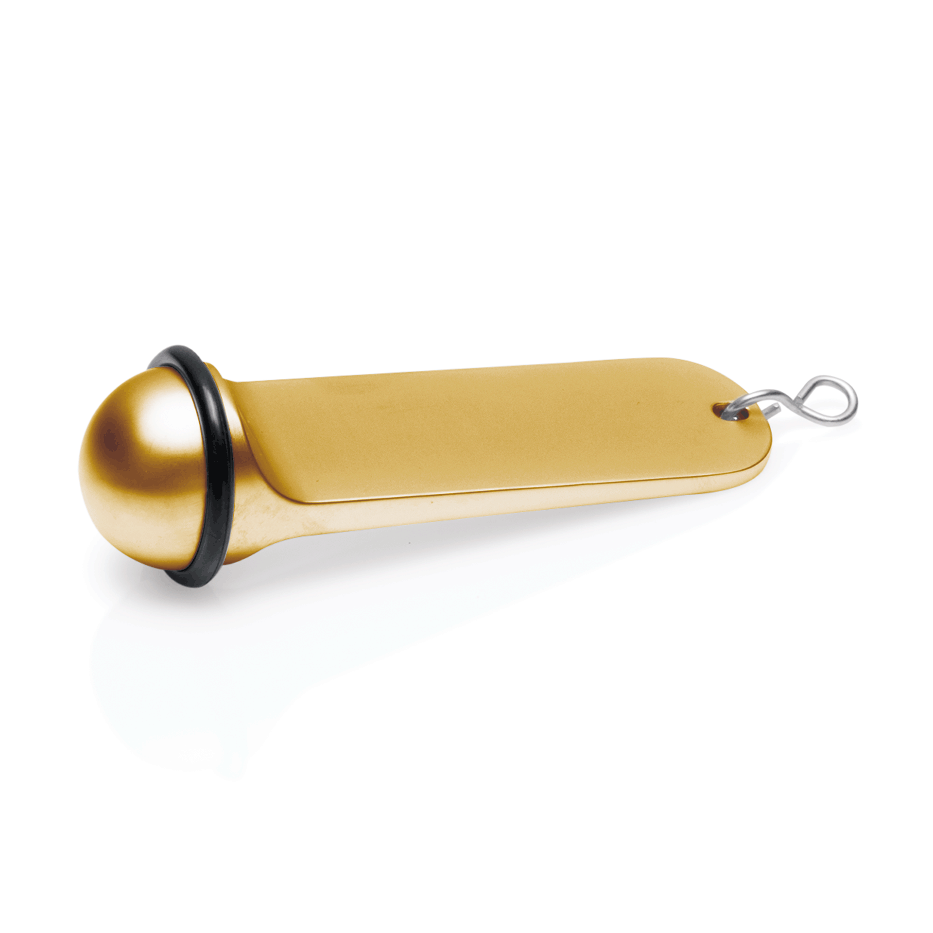 WAS Germany 10x Schlüsselanhänger, Zinkguss mit Gummiring, 11x3,5cm, Gold (4318000)