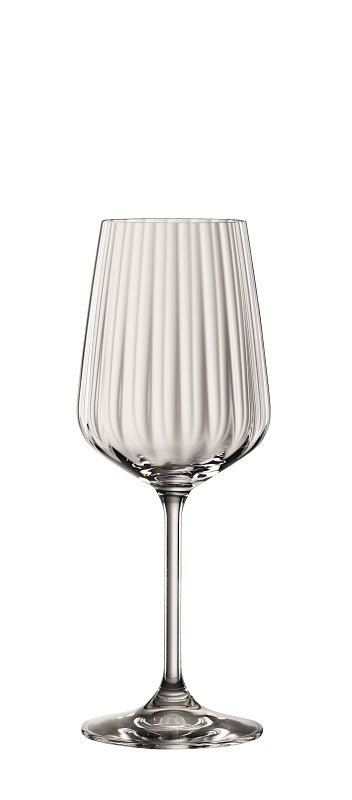 Spiegelau 12x Weißweinglas (Mit Eichstrich: 0,2L), Glas, Serie: LifeStyle, Inhalt: 440ml (4458202)