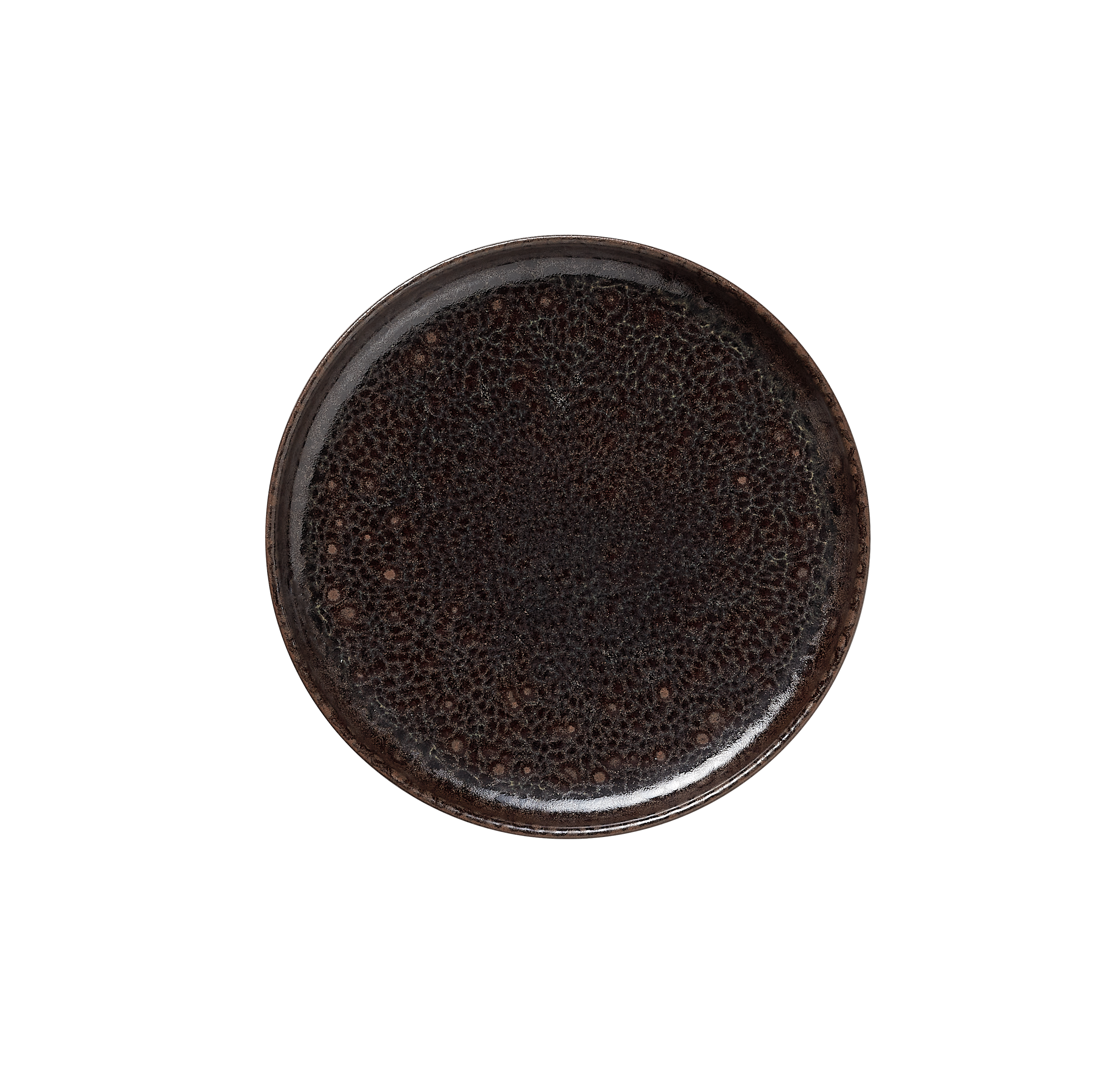 WAS Germany 6x Teller Set ROCKZZERO, Steinzeug, Metallic Brown, flach, Durchmesser:17,5cm (452001017)