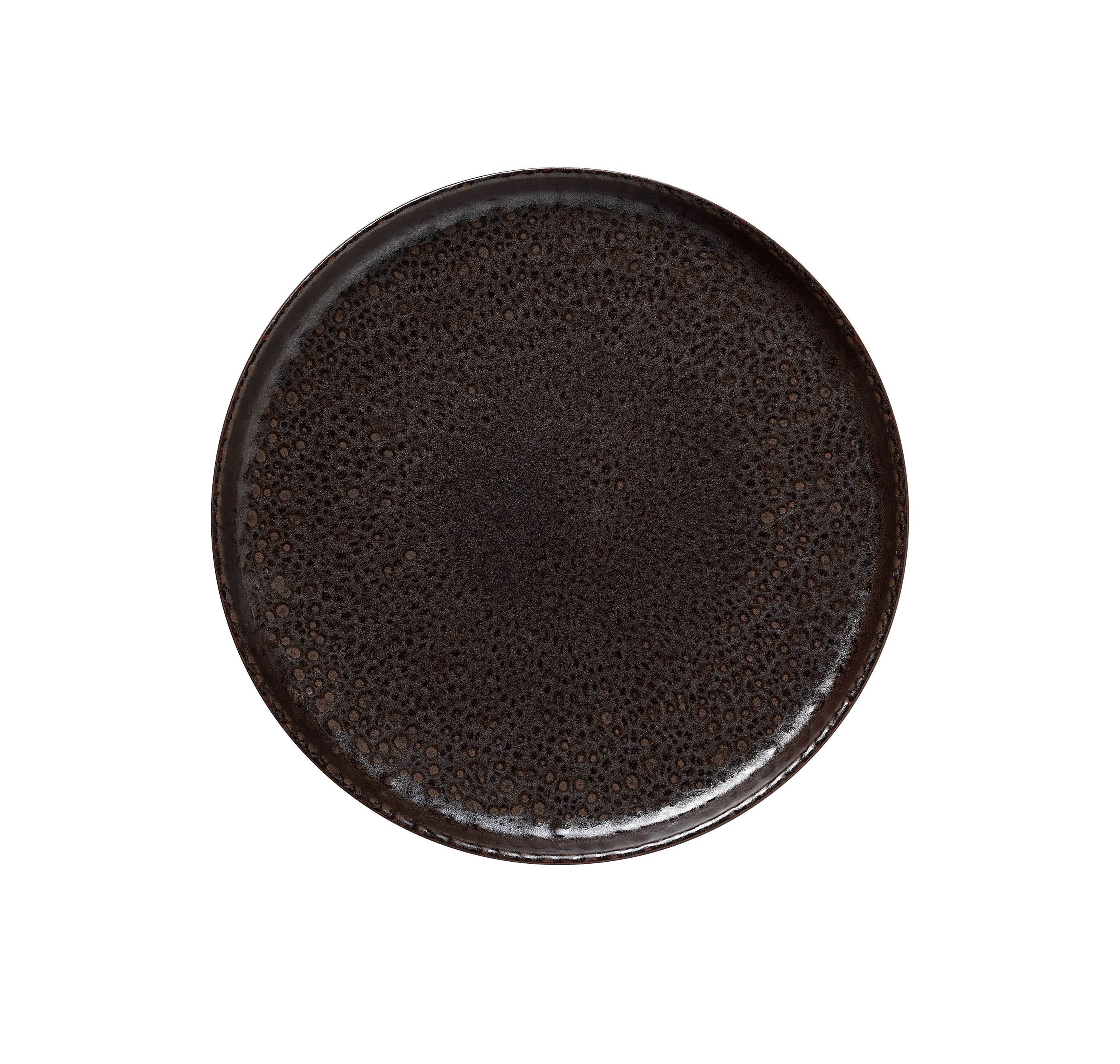 WAS Germany 6x Teller Set ROCKZZERO, Steinzeug, Metallic Brown, flach, Durchmesser:28cm (452001028)