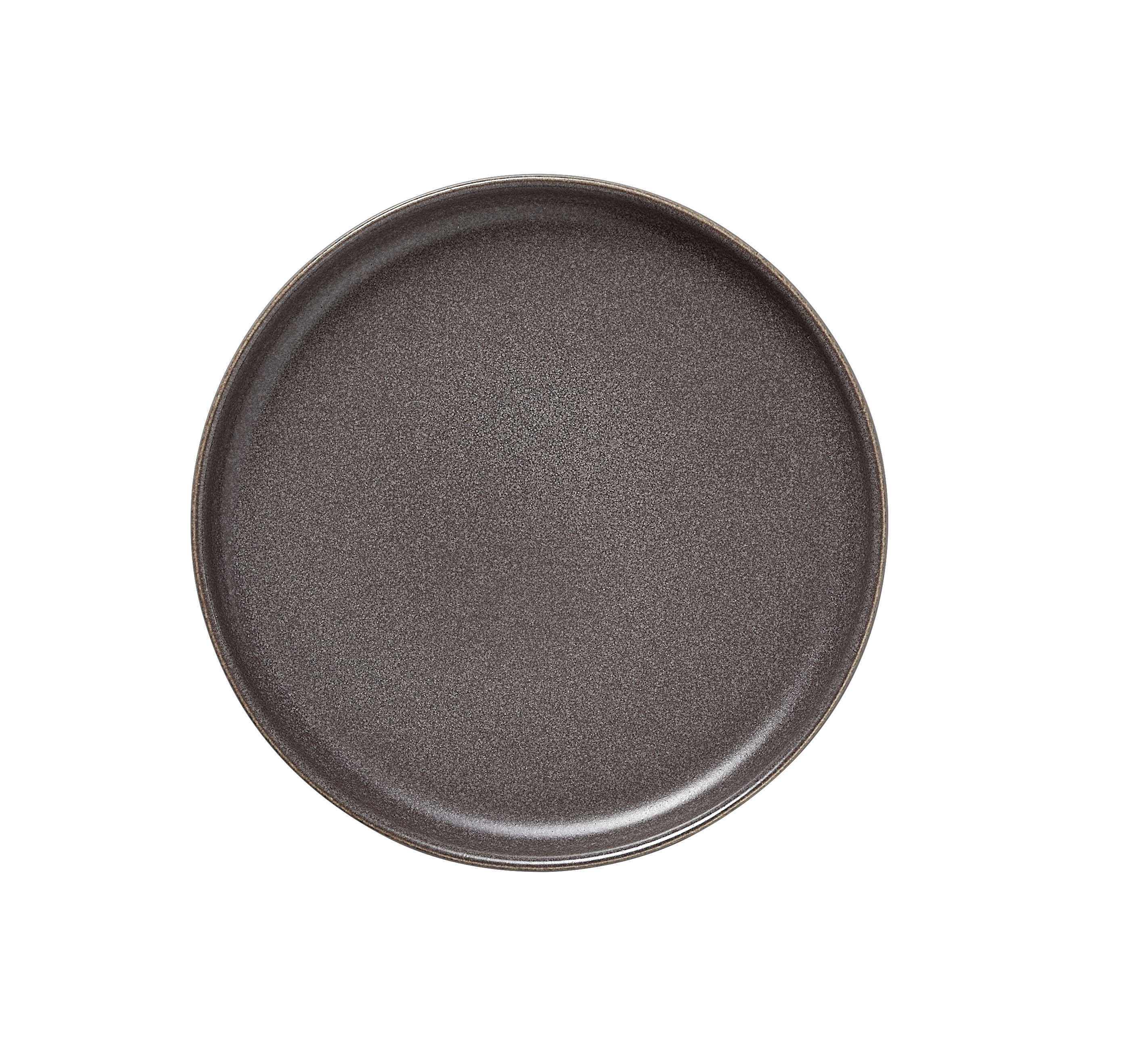 WAS Germany 6x Teller Set ROCKZZERO, Steinzeug, Stone Grey, flach, Durchmesser:17,5cm (452201017)