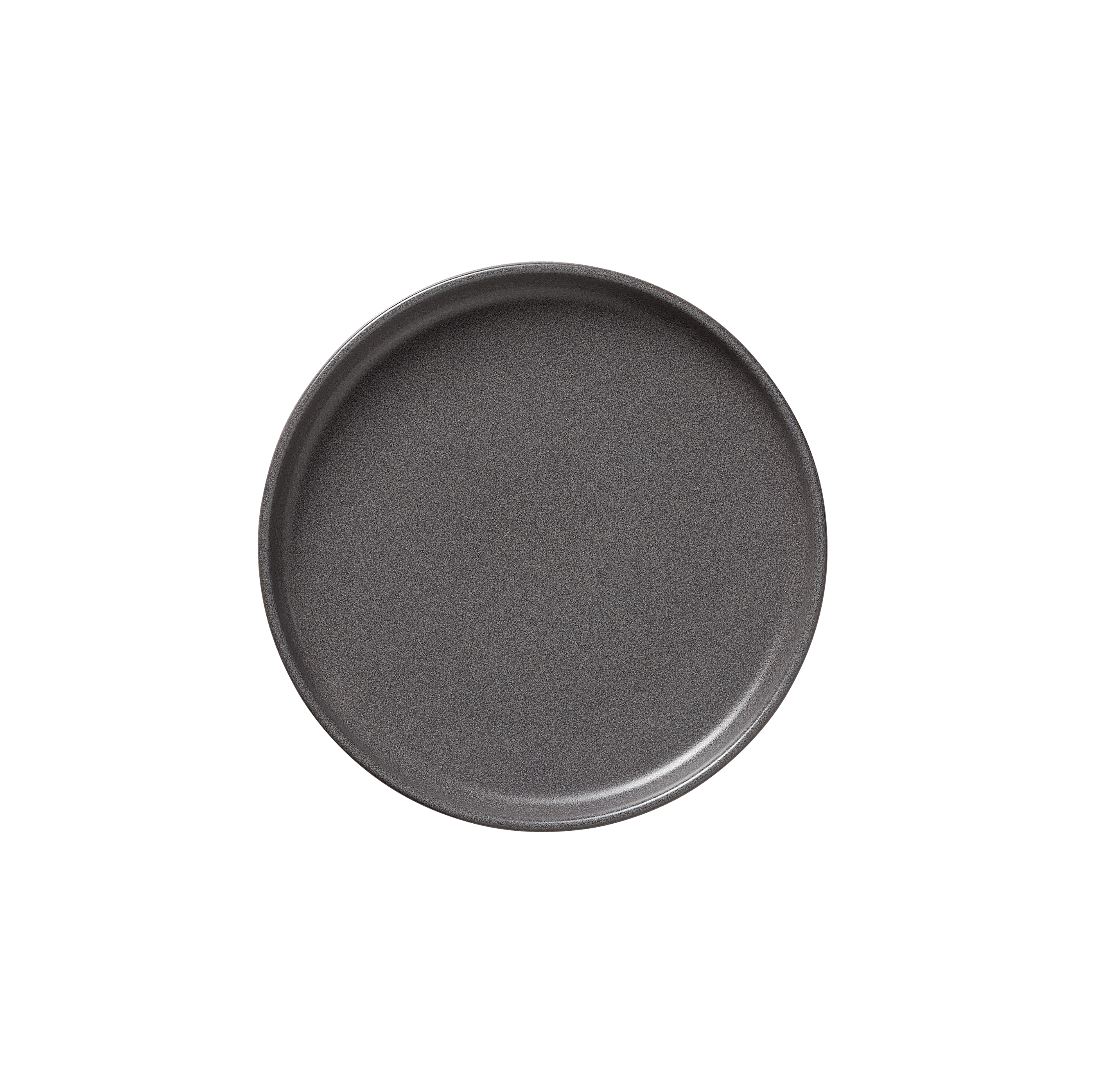 WAS Germany 6x Teller Set ROCKZZERO ONE, Steinzeug, Stone Grey, flach, Durchmesser:22cm (452201022)