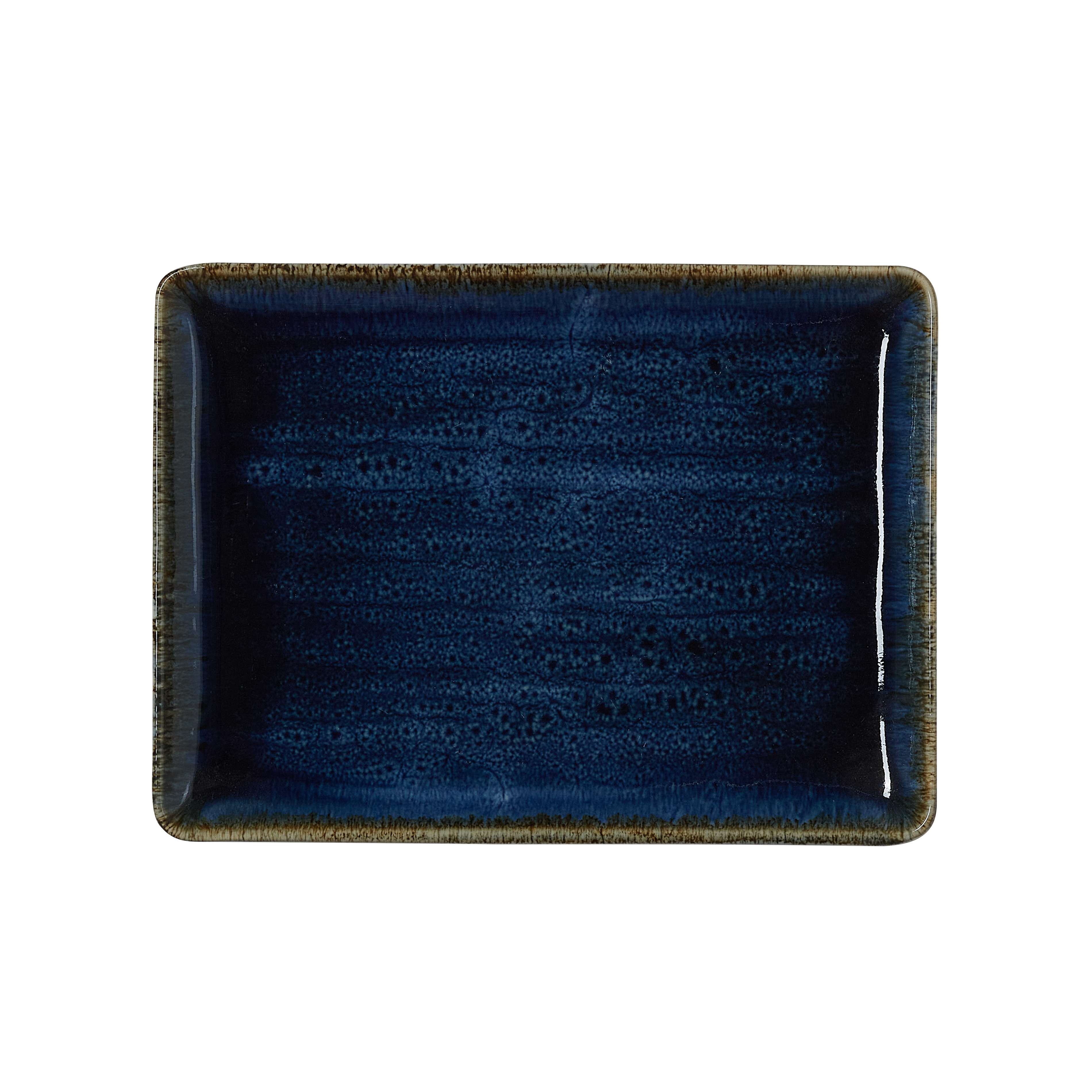 WAS Germany 6x Teller Set VIDA DARK OCEAN, flach, 23 x 17 cm, dark ocean, Porzellan  (4881223)