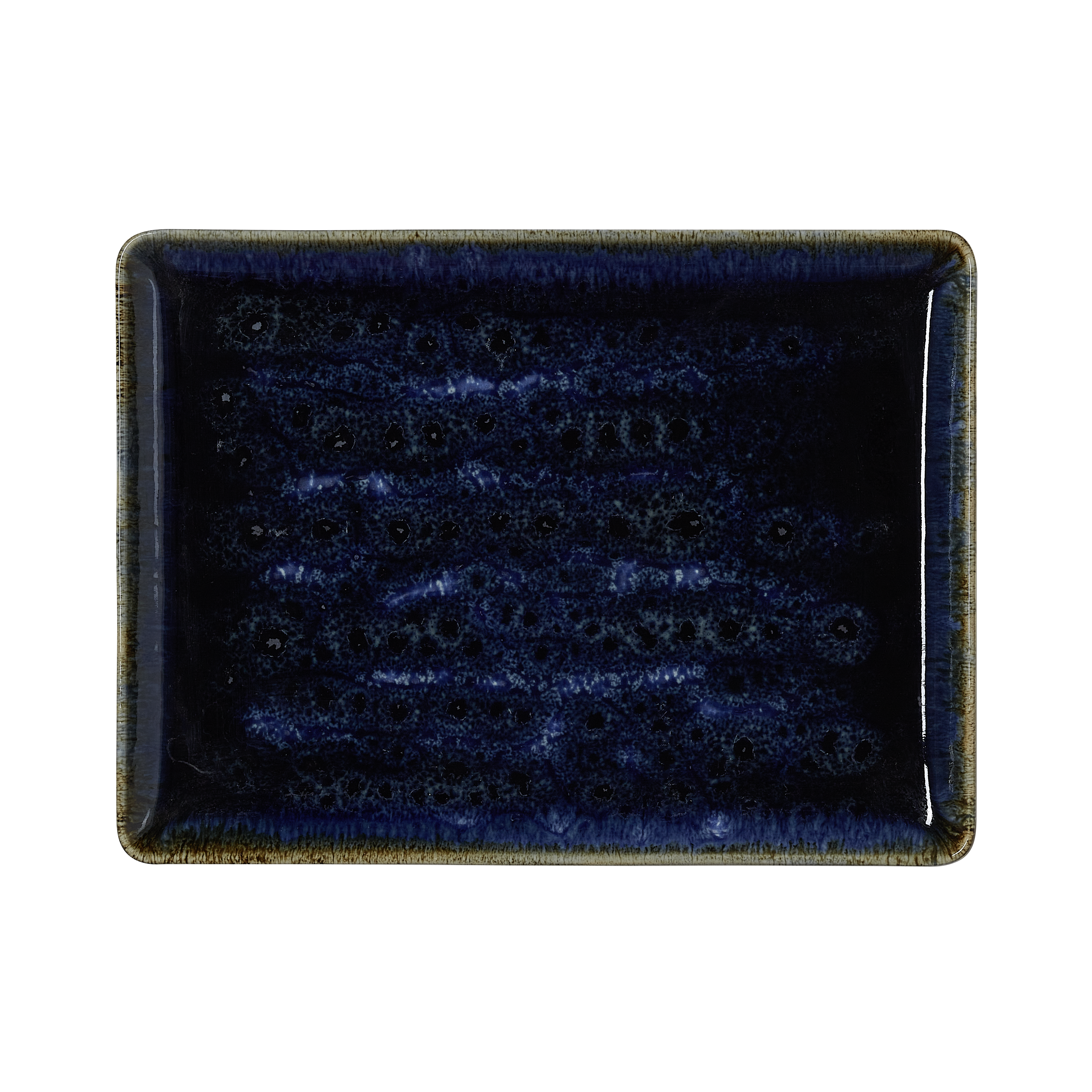 WAS Germany 6x Teller Set VIDA DARK OCEAN, flach, 27 x 20 cm, dark ocean, Porzellan  (4881227)