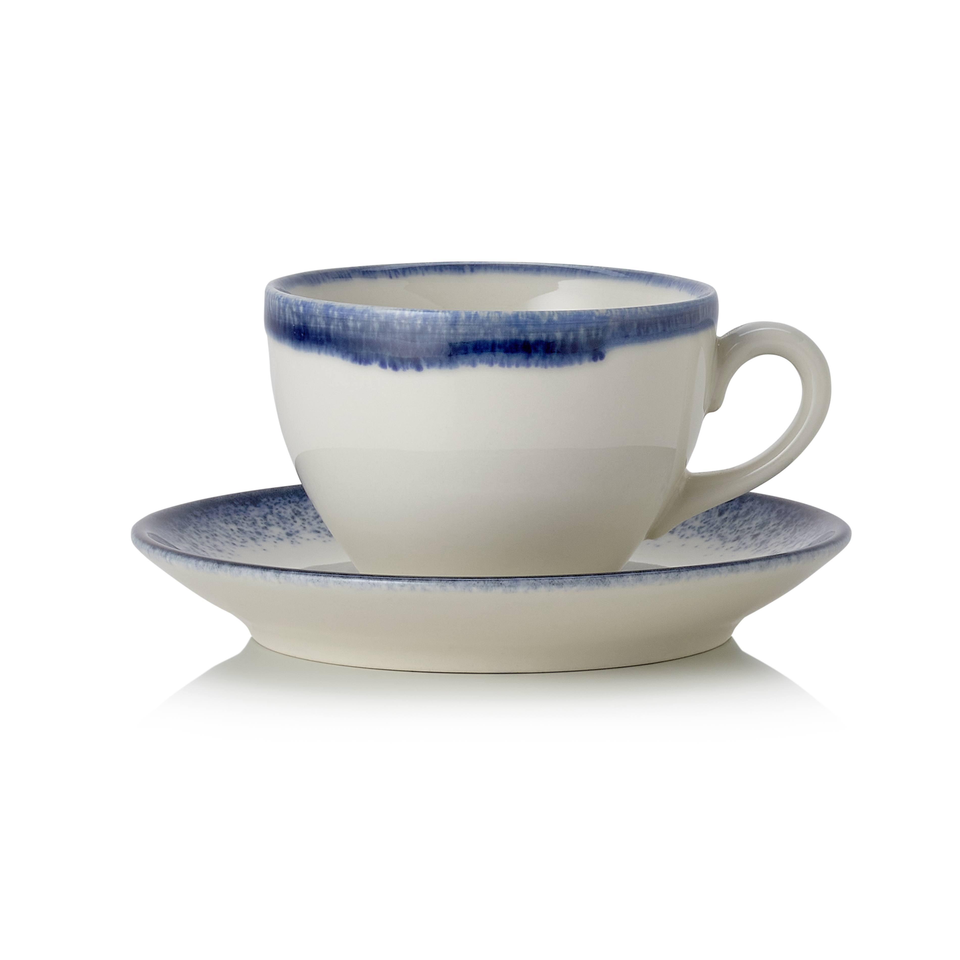 WAS Germany 6x Ober- und Untertasse Set VIDA MARINA, 220 ml, marina, Porzellan  (4882825)