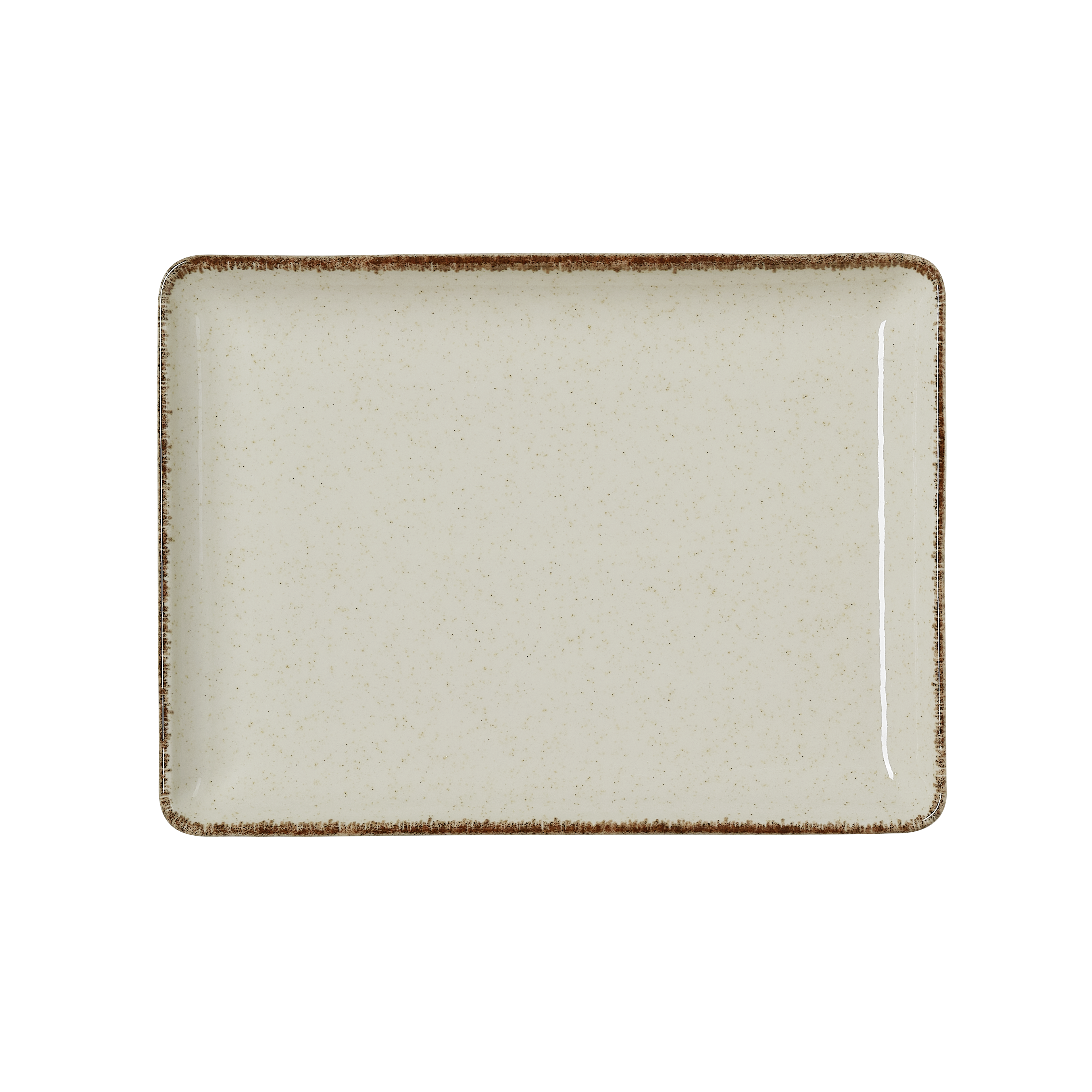 WAS Germany 6x Teller Set SMILLA SAND, flach, 23 x 17 cm, sand, Porzellan  (4887223)