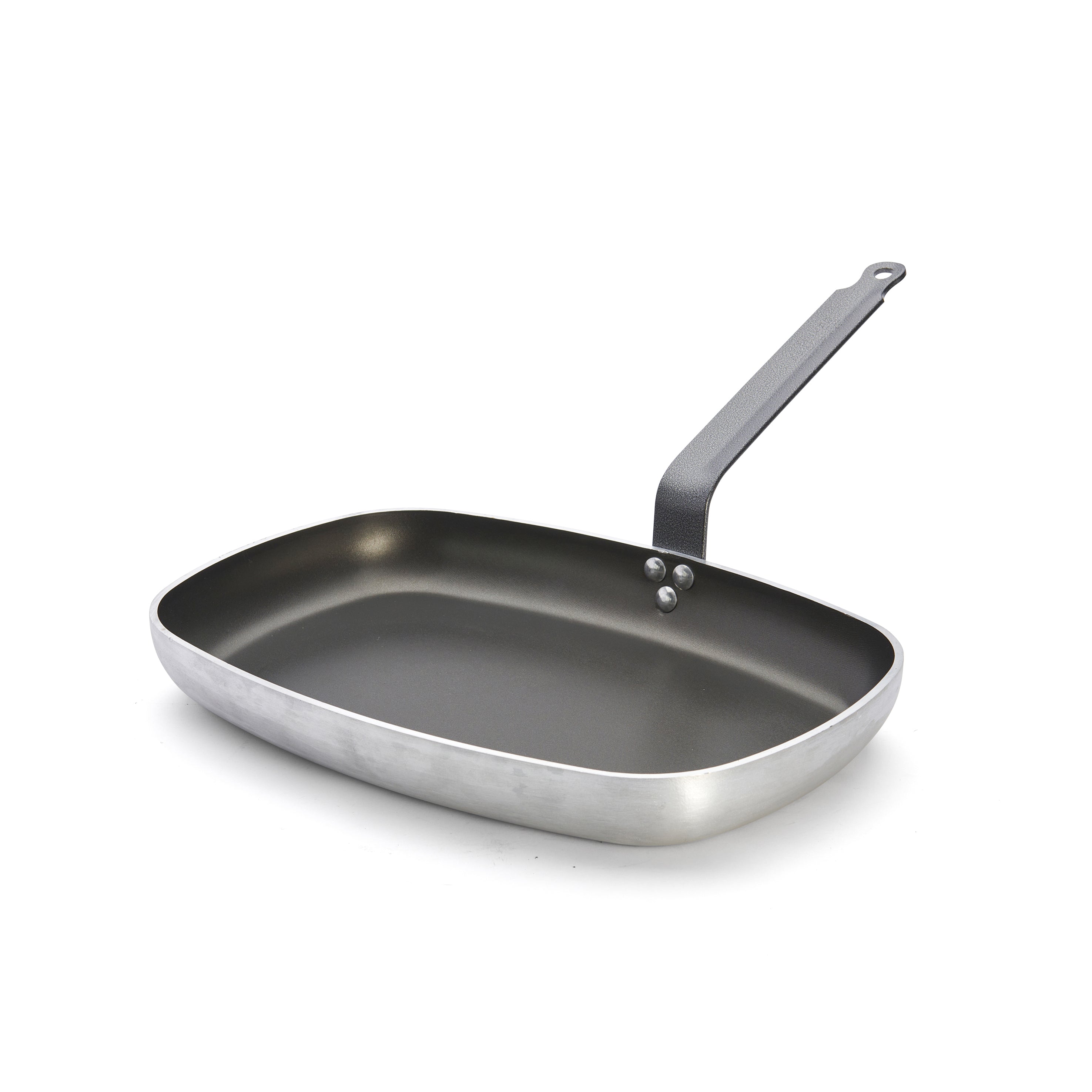 de Buyer 3x RECHTECKIGE FISCHPFANNE, ALUMINIUM, ANTIHAFT 38CM