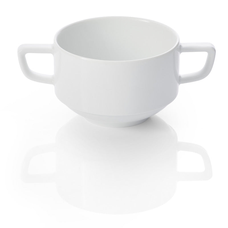 WMF 6x Suppentasse, Porzellan, Serie: SYNERGY, Weiß, Inhalt: 350ml
