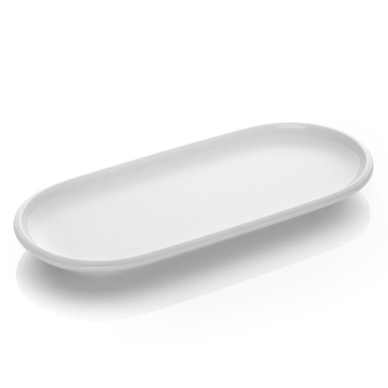 WMF 6x Platte, Porzellan, Serie: SYNERGY, Weiß, Oval, 30x13cm