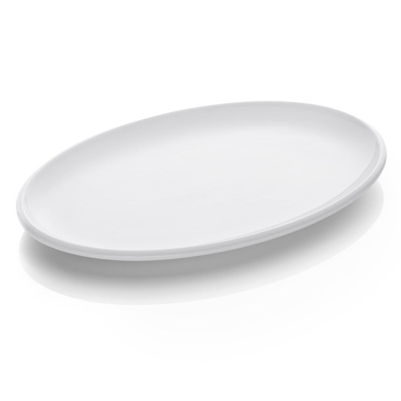 WMF 6x Platte, Porzellan, Serie: SYNERGY, Weiß, Oval, 33x22cm