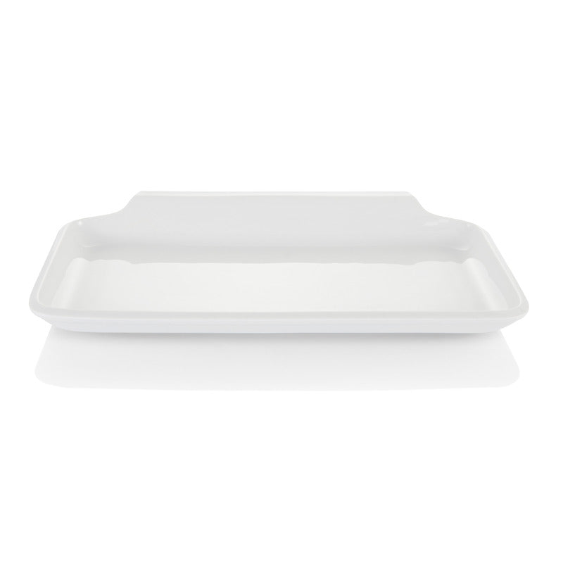 WMF 4x Platte "Mr. Serve", Porzellan, Serie: SYNERGY, Weiß, Oval, 32x19cm