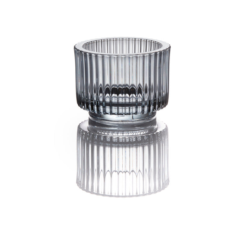 WMF 6x Windlicht, Serie: STYLE LIGHTS, Rauch, Durchmesser: 9cm, Höhe: 7cm