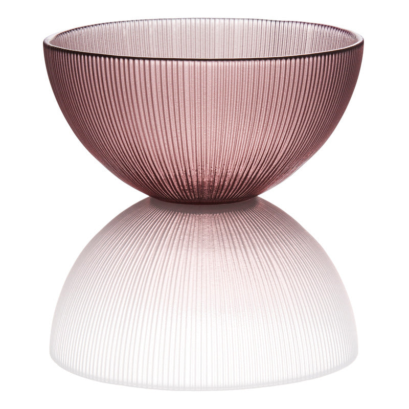 WMF 4x Schale "M", Glas, Serie: STYLE LIGHTS, Rose, Inhalt: 500ml, Durchmesser: 15cm, Höhe: 7,5cm