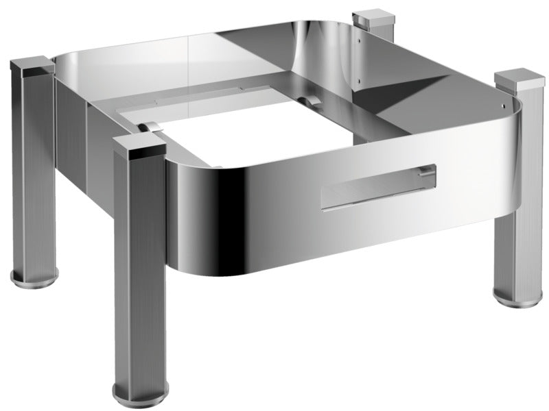WMF Buffetgestell (GN2/3), Edelstahl, Serie: MANHATTAN, Rund, Durchmesser: 47cm, Höhe: 24cm