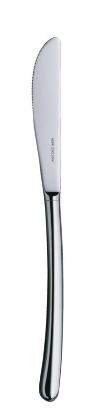 Hepp 12x Menümesser (Versilbert, Hohlheft), Serie: MEDAN, Länge: 232mm