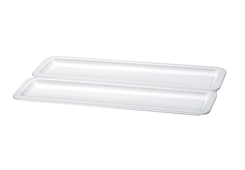 Hepp Porzellaneinsatz (GN2/4), Porzellan, Weiß, 530x160x20mm